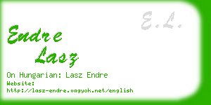 endre lasz business card